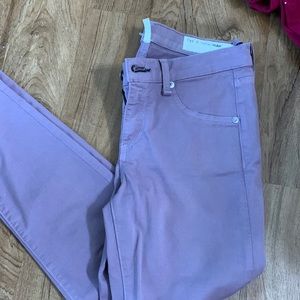 Purplw rag and bone skinny jeans size 26